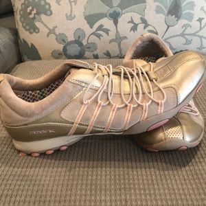 Gold and pink michelle k shoes